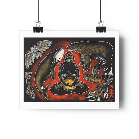 The fire that shows you who you are - Giclée Art Print