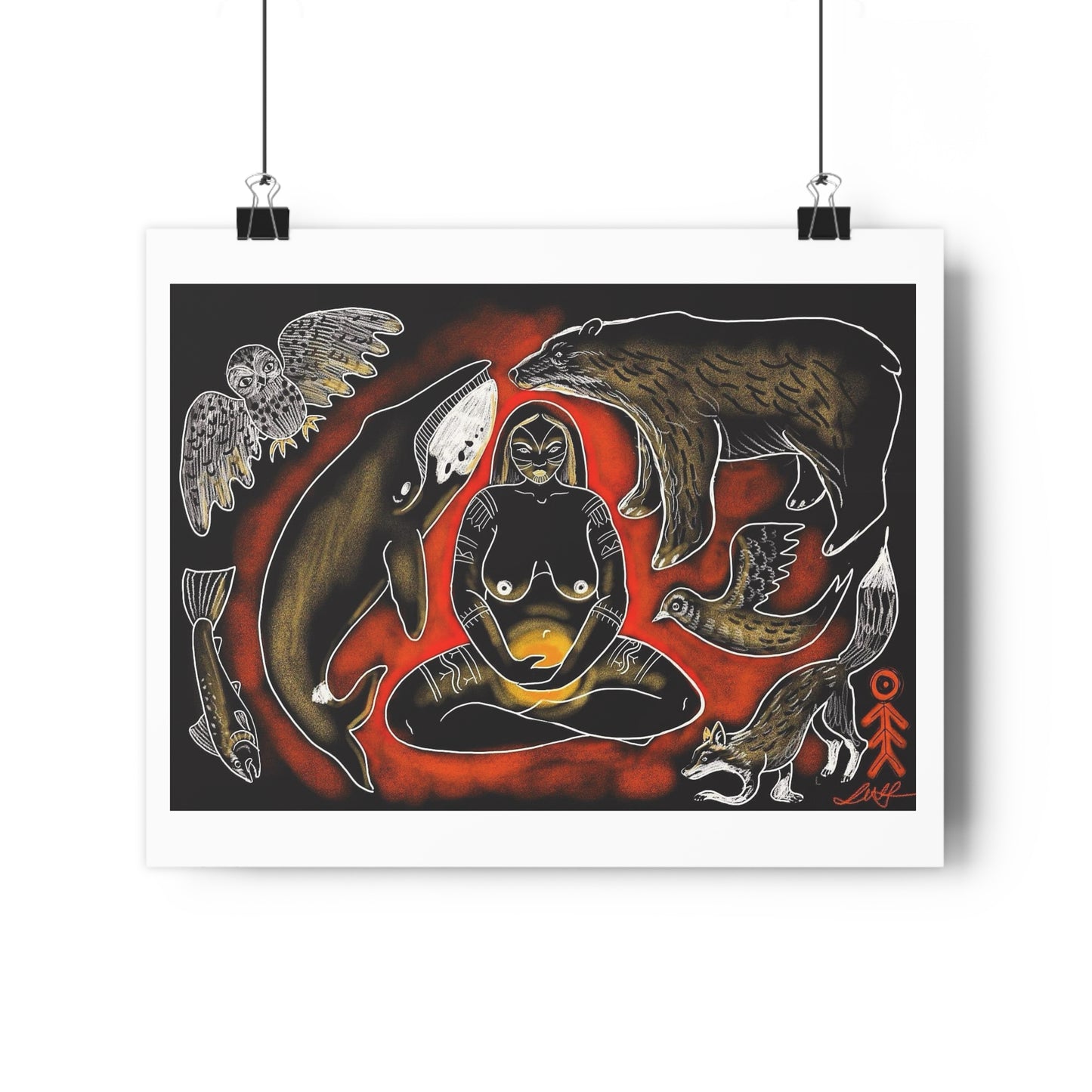 The fire that shows you who you are - Giclée Art Print