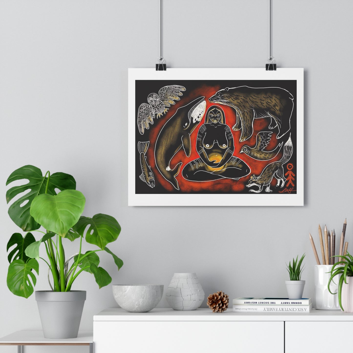 The fire that shows you who you are - Giclée Art Print