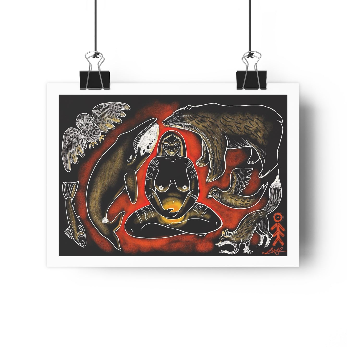 The fire that shows you who you are - Giclée Art Print