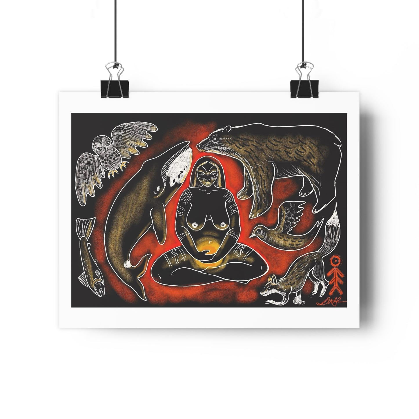 The fire that shows you who you are - Giclée Art Print